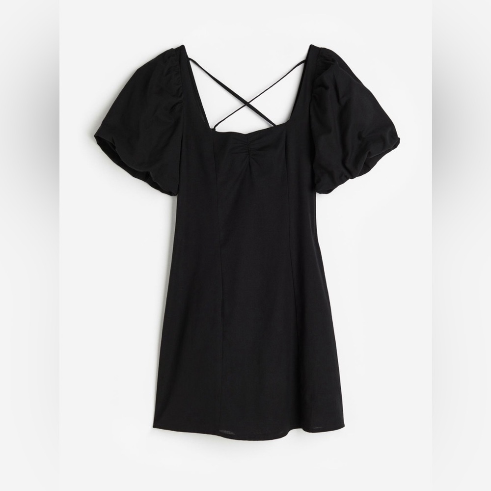 H&M puff sleeved dress NWT